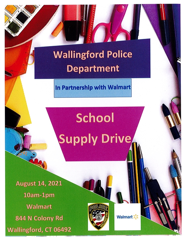 School Supply Drive Wallingford Senior Center